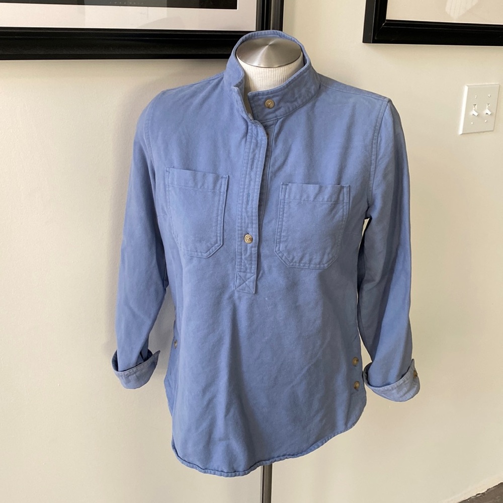 L.L. Bean 3/4 Button Up Flannel (sz XS)